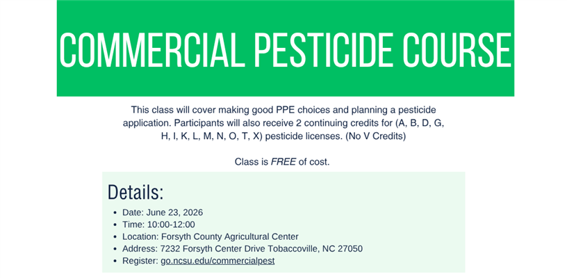 Commercial Pesticide Course
