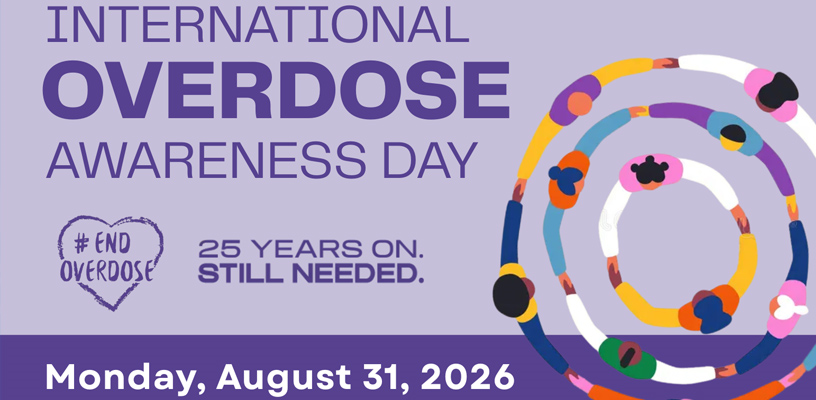 International Overdose Awareness Day event is August 31
