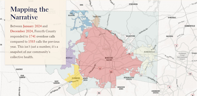 Unseen Patterns highlights impact of overdoses in Forsyth in 2024